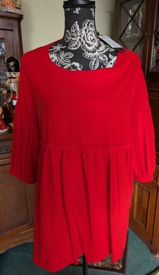 Zanzea Bluse Rot Gr XXL (48/50) NEU 