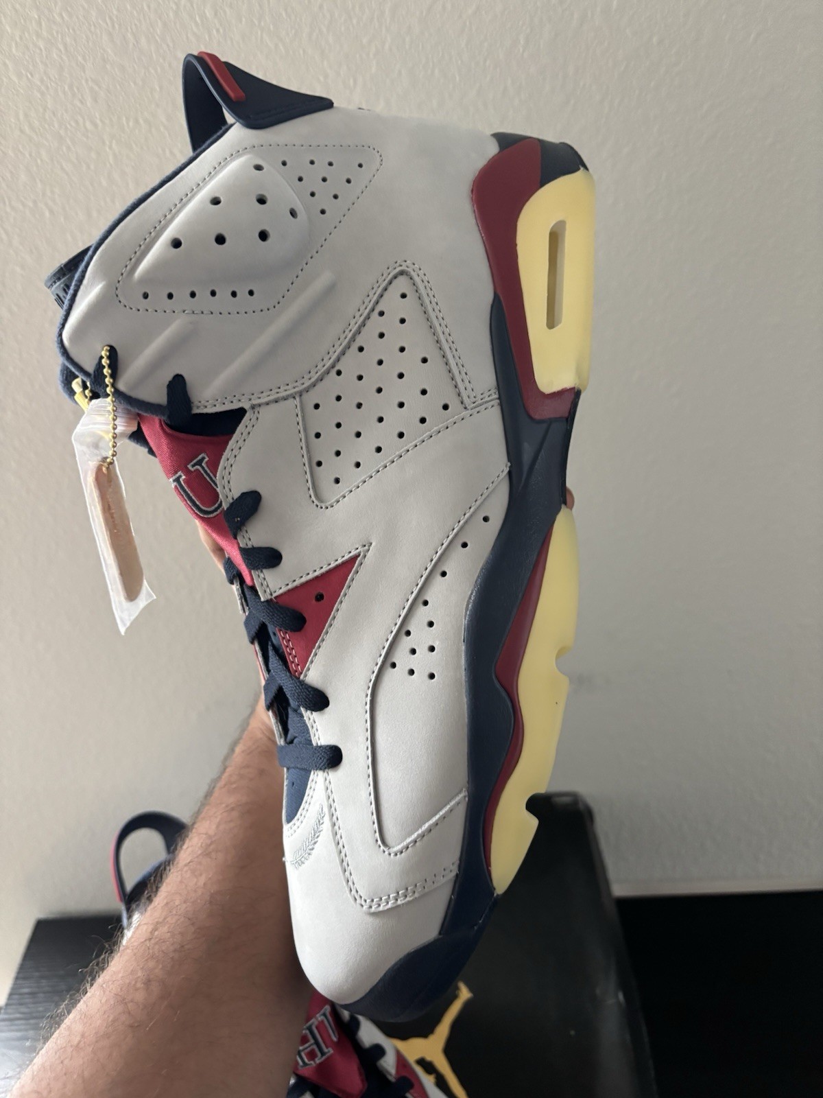 Men’s Size 15 Nike Air Jordan 6 Retro PE Howard University Player Exclusive New image 8