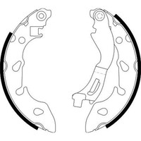 Hella BREMSBACKEN-SATZ 180Mm Hinterachse Passend FüR Fiat 500 Panda Ford KA |