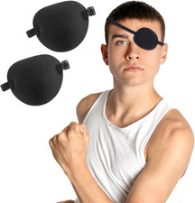 JJUNW 2 Stück Verstellbare Augenklappe, 3D Medizinische Augenklappen Für Erwachs