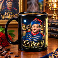Premium Kaffeetasse Mug 11oz Fritz Wunderlich Lyrischer Tenor  Die Zauberstimme