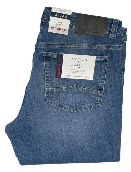 Paddocks Jeans Pipe W 34 L 40 Stretch Slim Fit Light Blue Jeanshose 5862 1.Wahl-image