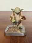 Vintage Kenner Star Wars Yoda PALE GREEN w/Brown Snake DARK BROWN Cane HK COO