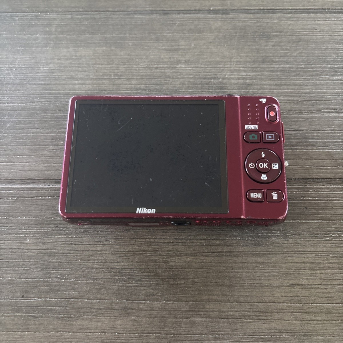 Nikon CoolPix S6500 Red 16.0MP Compact Digital Camera Parts/Repair