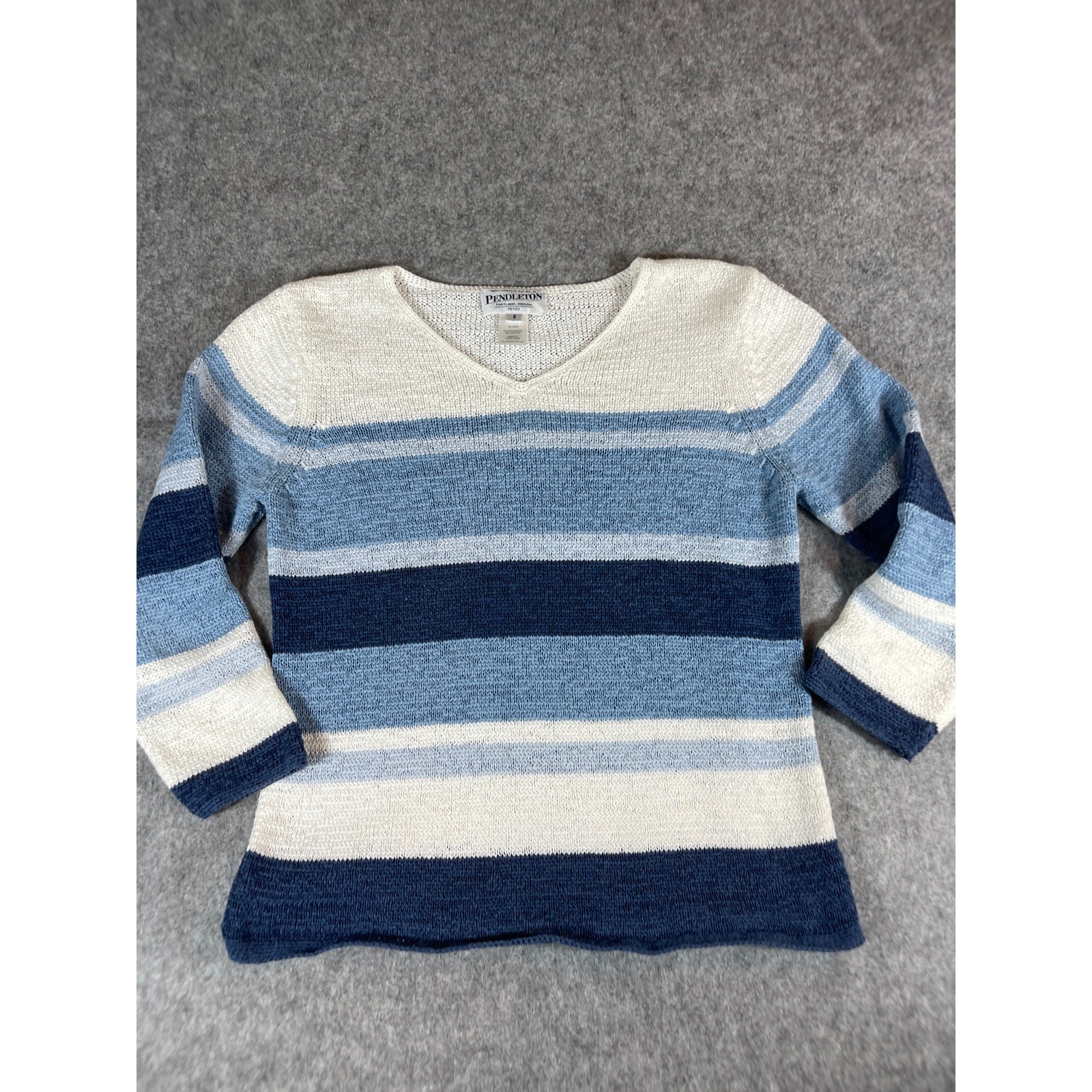 2000s Pendleton V Neck Pullover Sweater Womens Sm… - image 2