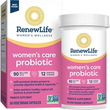 Renew Life Probiotic for Women 90B CFU, pH Digestive Health 60 Caps Exp1/2026