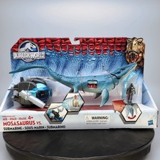 Hasbro Jurassic World Mosasaurus vs Submarine 2015 Dinosaur Diver Figure  