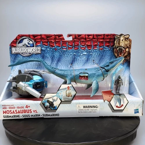 Hasbro Jurassic World Mosasaurus vs Submarine 2015 Dinosaur+Diver Figure