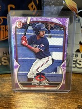 2023 BOWMAN PROSPECTS BRYAN ACUNA PURPLE BORDER /199 #BP37