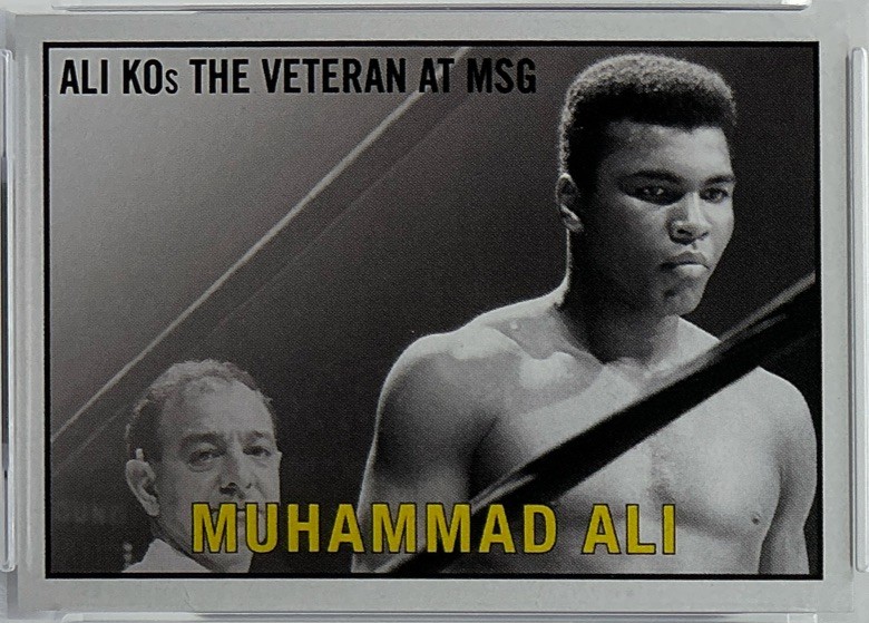 Muhammad Ali PSA 10- 2021 Topps Tribute Set ‘Ali Defeats Folley To Retain Title’ view 5