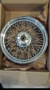 Victory Cross Roads Classic Motorcycle chrome spoked rim. Used with 6700 miles