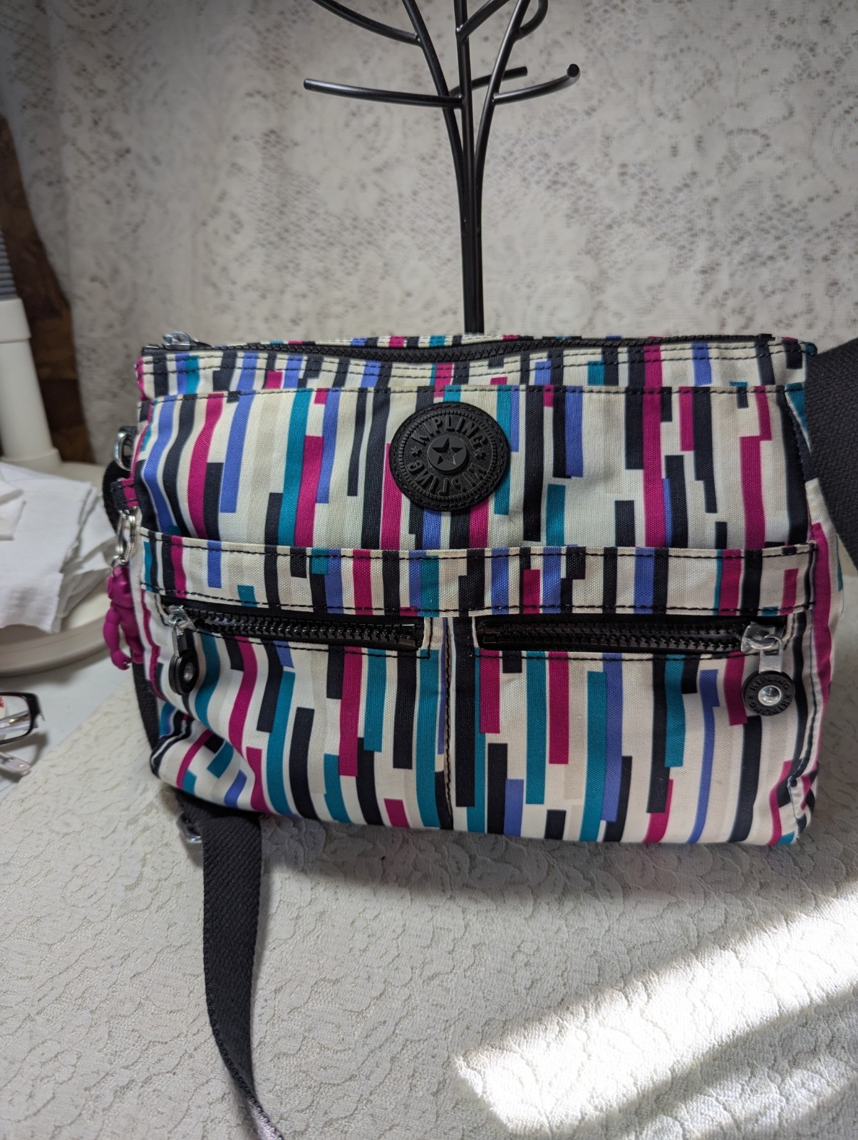 Kipling Multicolor Crossbody Medium Shoulder Hand… - image 1