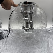 G436 70er Doria Lampe Tischlampe BIG BALL Spu...
