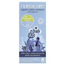 Natracare - Organic Cotton Tampons with Applicator, Regular, 16 Tampons