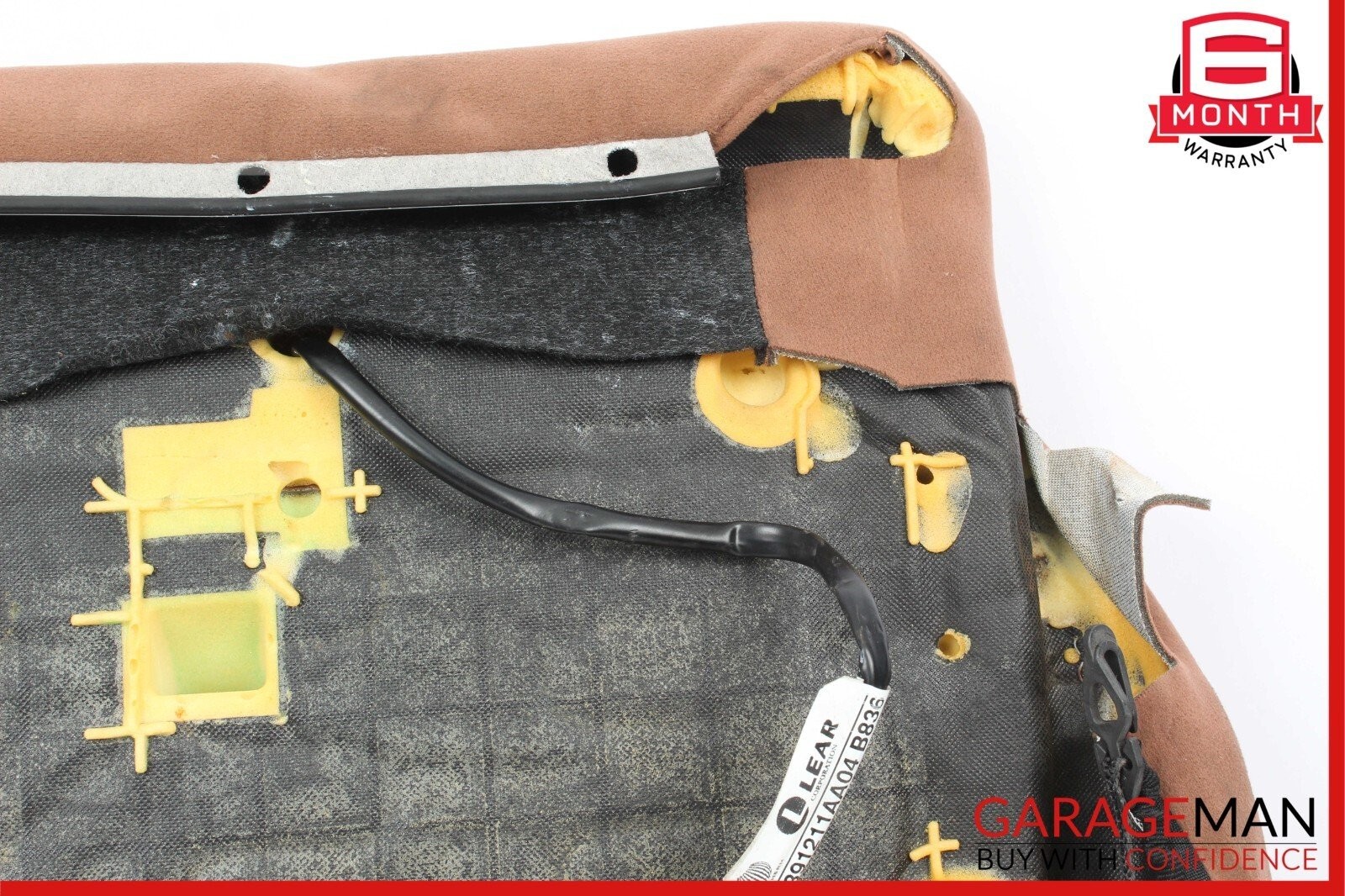 14-17 Maserati Ghibli Front Left Side Lower Bottom Seat Cushion Cover Brown OEM