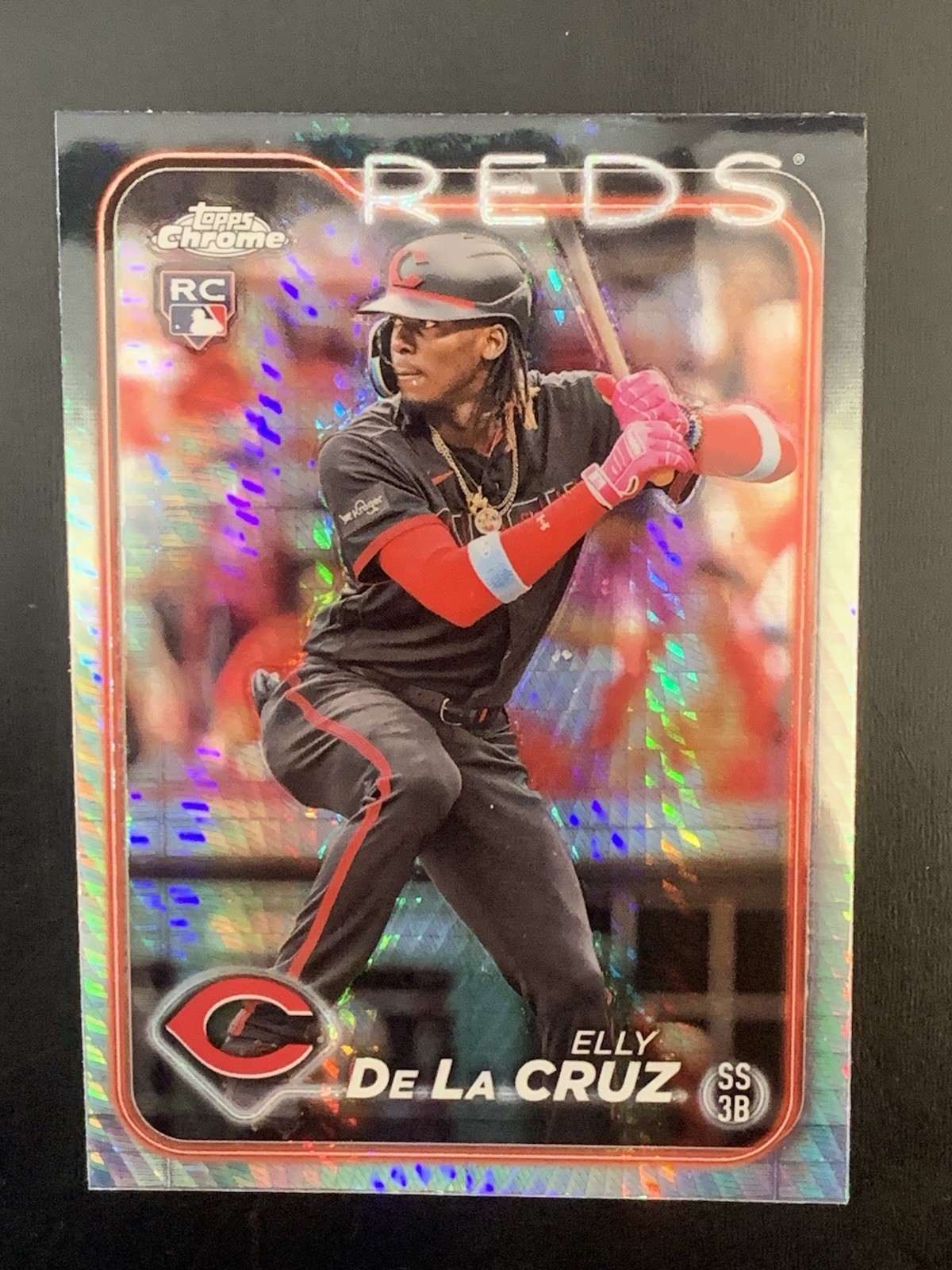 2024 Topps Chrome - Elly De La Cruz #44 Prism Refractor (RC)