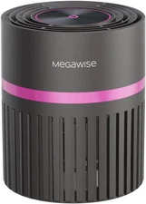 MEGAWISE Office Air Purifier with 3-in-1 HEPA Filter Desktop Air Cleaner for Smo