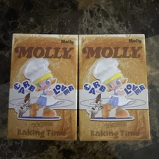 Authentic POP MART Molly Carb-Lover Baking Time Lot Of Two Sealed Boxes