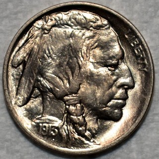 Brilliant Uncirculated 1913 P T1 Buffalo Nickel Cartwheeling & Razor Sharp.