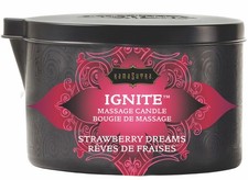 Adult Kama Sutra Ignite Strawberry Dreams Massage Candle 6 Oz Hp-Ks10228