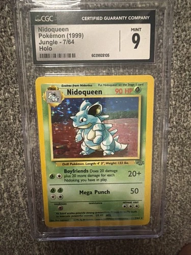 Nidoqueen Jungle Holo 7/64 CGC 9