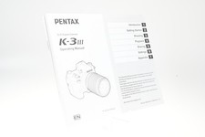 Pentax K-3 III Digital SLR Camera Operating Instruction Owner's Manual G699