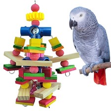 Parrot Toys for African Grey Parrots, Cockatoos, Small Macaws, Amazon Parrots