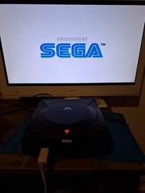Sega Dreamcast PAL Console With Black Shell And Cables