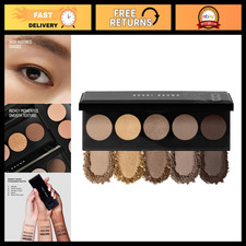 5-Shade Matte Metallic Neutral Eyeshadow Palette - Richly Pigmented for All Sk