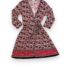 NWT Max Studio Floral Faux-Wrap Jersey Dress [4]