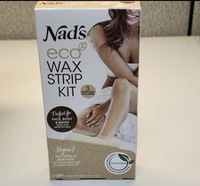 Nad'S Eco Wax Strip Kit 24CT- Women Body, Face  Bikini Waxing- Natural Wax Form