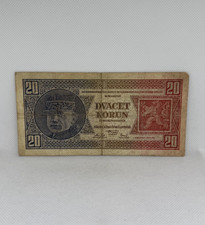 Banknote / Tschechoslowakei / 20 Korun 1926 / sehr sch&ouml;n, VF / Papiergeld / P.21