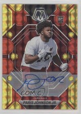 2023 Mosaic Rookies Choice Fusion Red & Yellow Prizm Paris Johnson Jr Auto 16s6