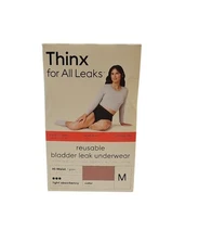 Thinx For All Leaks Light Absorbency Hi-Waist Underwear Medium Desert Rose