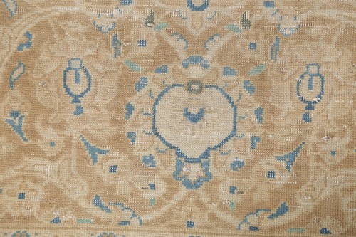 Traditional Distressed Large Area Rug 10x14 ft Hand-knotted Wool Vintage Carpet - Picture 9 of 23