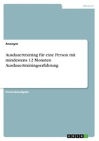 Ausdauertraining FüR Eine Person Mit Mindestens 12 Monaten...