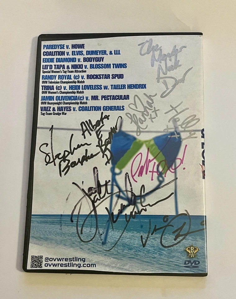 Ohio Valley Wrestling OVW Special Summer Up 2013 DVD Autographed Indie Wresting - Image 2 of 4