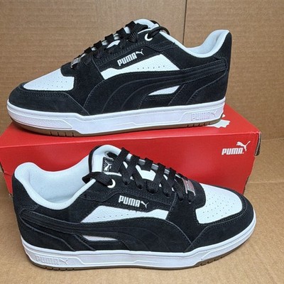 PUMA Caven III Plus SD Men s Low Top Lace-Up Sneakers Black/White Comfort