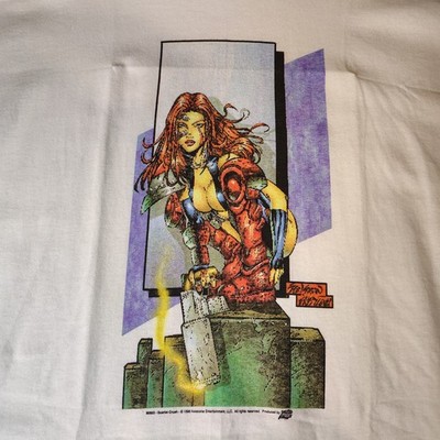 Scarlet Crush 1998 Comic Images Vintage Single Stitch Graphic T Shirt XL
