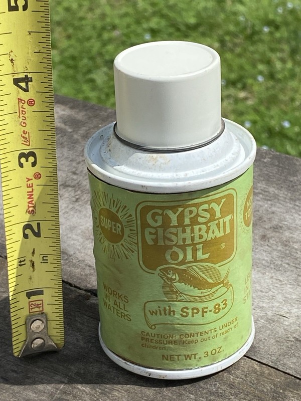 TUFF FIND!”GYPSY FISH”GUN OIL/OIL CAN! WINCHESTER/REMINGTON/GLOCK/RUGER/OLD TIN
