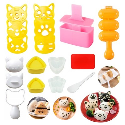 Rice Ball Mold Cute Cat Sushi Mold for Kids, Musubi Maker Press, Rice Ball Mold