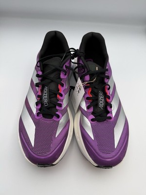 Size 10 Adidas Adizero Boston 13 Purple Silver Lucid Men's Running