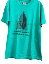Vintage Oppenheimer & Co. Inc. The Tower Stand Strings 9/11 NYC Tee Sz. Large 