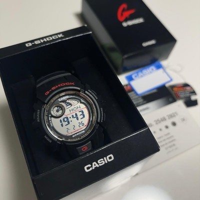 CASIO G-SHOCK G-2900-1AJF Digital Watch Black Red Tested