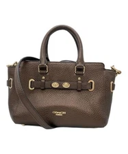 COACH                    2WAY Swagger Leather Shoulder Bag brown F37635
