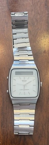 Vintage Seiko Alarm Chronograph H357-5170T Mens Analog and Digital Quartz Watch