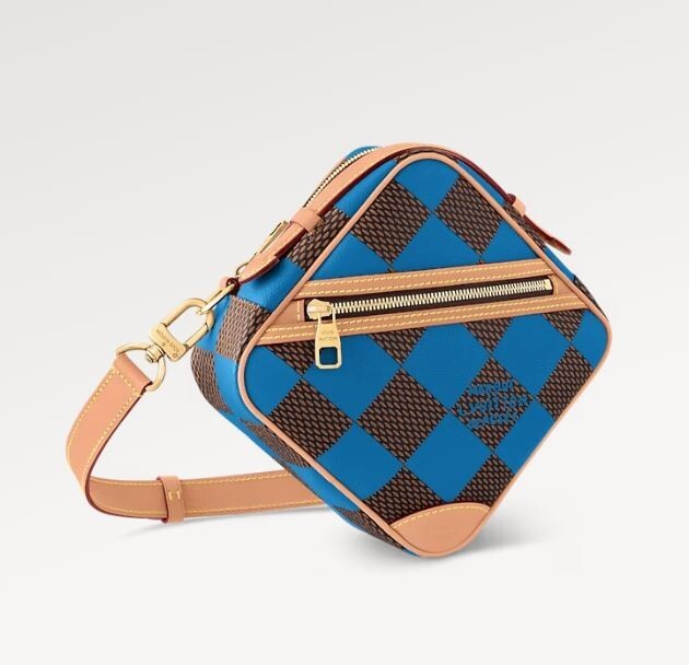 Louis Vuitton Chess Messenger Bag Crossbody Hand Purse Damier Auth