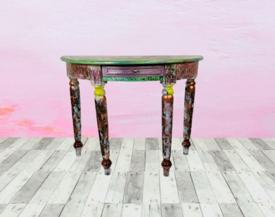 Extravaganter Design-Tisch ''MO'' Vintage  Antik  massiv Vollholz Mid Century