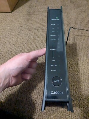 CenturyLink C3000Z Zyxel Single/Bonded/Fiber 2.4GHz and 5GHz WiFi Modem/Router