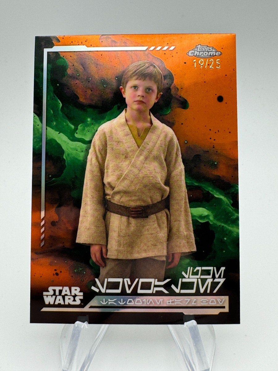 2024 Topps Chrome Star Wars LUKE SKYWALKER Aurebesh Orange